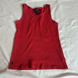 Polo by Ralph Lauren Crimson Sleeveless Top